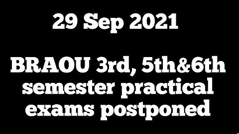 BRAOU degree 3rd,5th&6th semester practical exams postponed|DR.BR AMBEDKAR OPEN UNIVERSITY UG exam