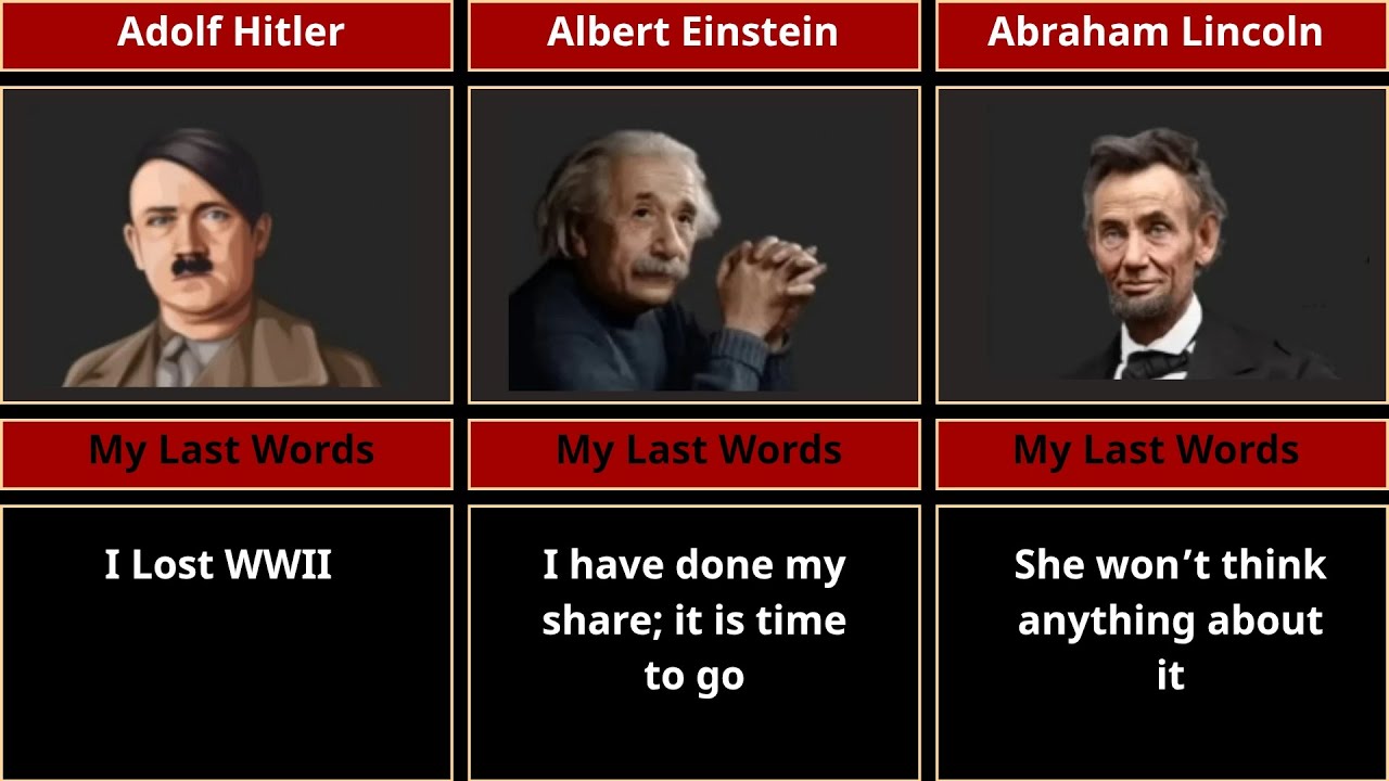 My Last Words Before Death