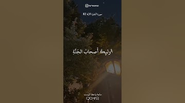 تلاوة تريح القلب 🤍✨ البقرة الآية 82 #تلاوات_خاشعة#أجر_لي_ولك #foryou #قرآن