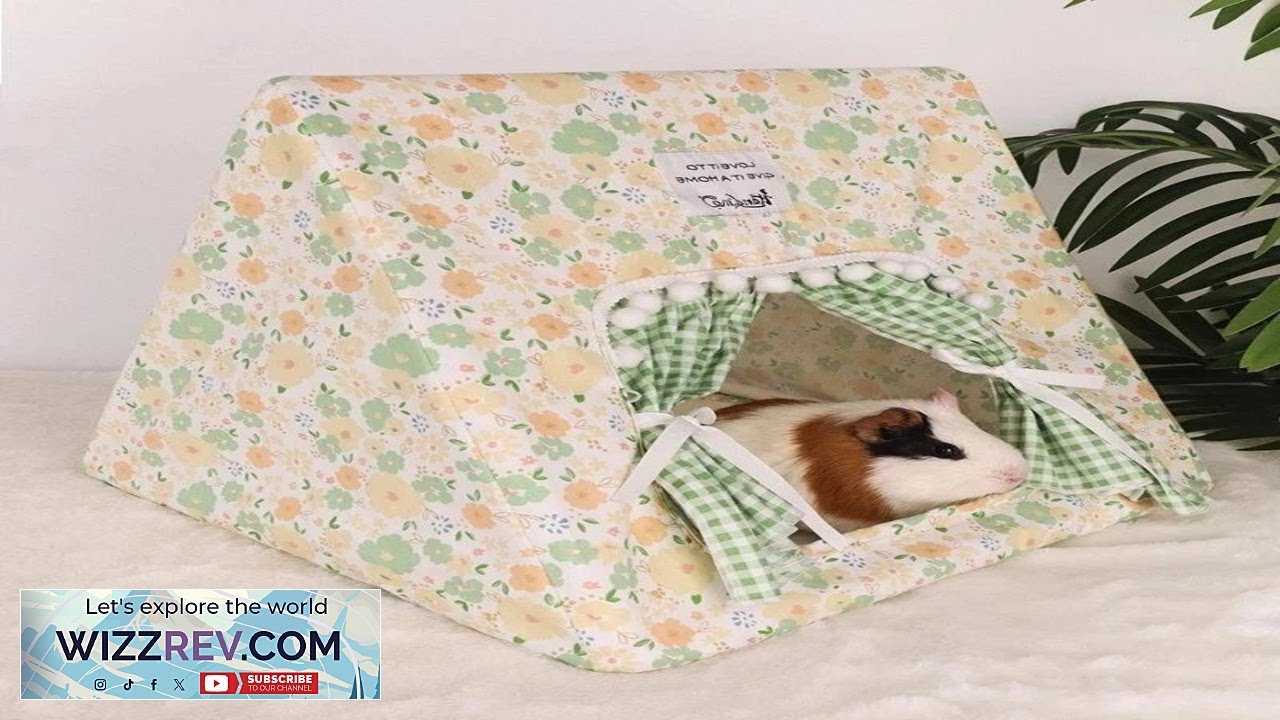 Small Pet Tent Hideout House Bottomless Cozy Sleeping Tent for Rabbits Guinea