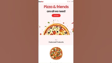 How to make Pizza Restaurant Website| Link in Video #websitedesign