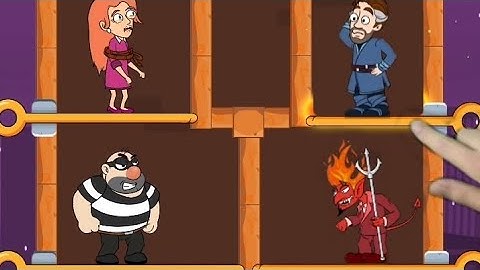 Home pin save girl game pull pin game (hardest level-)