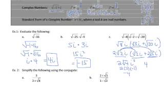 Famous U2S1 Complex Numbers L1 Notes Wealth