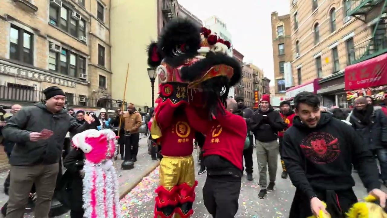 Fong's Hung Gar Lion Dance Team Perform Super Saturday 2025 - Choy Chang 🦁🥬🐍