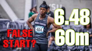 False Started In 60m & Dropped A 6.48 WORLD LEAD // Meet Recap