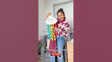 Easy DIY Cloud & Rainbow Craft for Kids! #shortsuk #craftideas #craftykids #kidscrafts #easydiy #diy