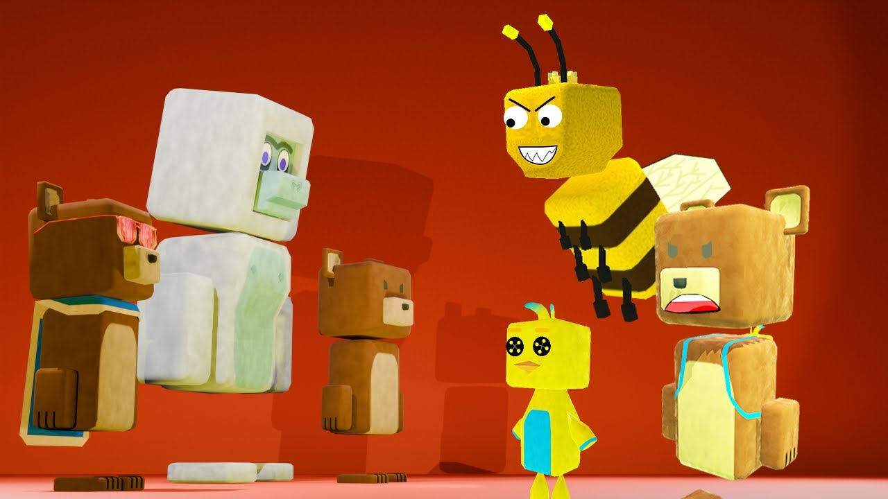 3D VS 2D SUPER BEAR ANIMATION - SUPER BEAR ADVENTURE