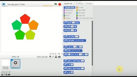 Lập trình Scratch vẽ Hoa lục giác từ các ngũ giác