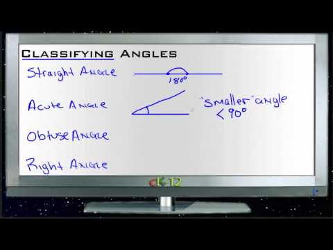 Classifying Angles: Lesson (Basic Geometry Concepts)