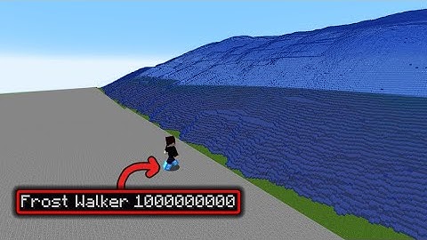 Infinitely flowing water VS Frost walker 1 BILLION