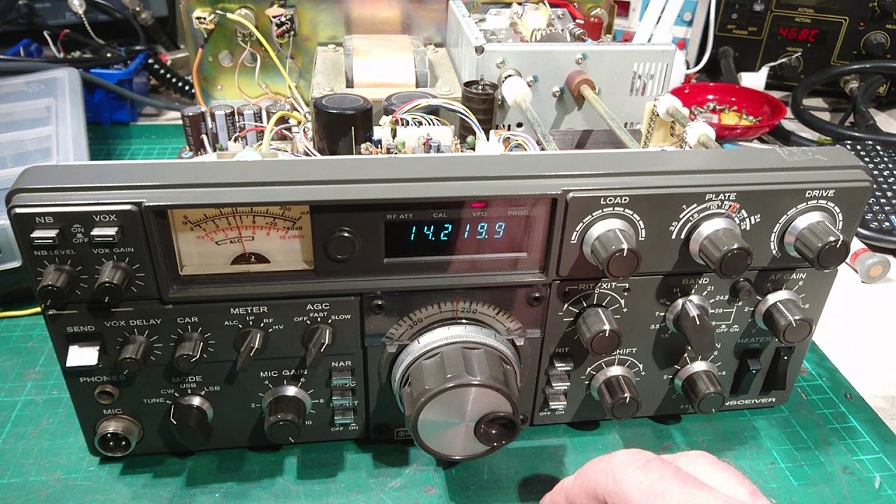 Kenwood TS530S Receiver test after recap but before realignment The