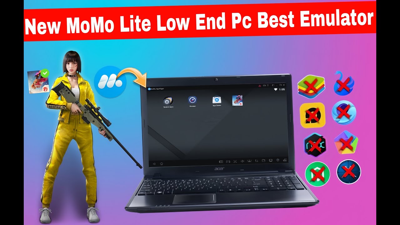 How to play free fire in 1 gb ram pc mumu nebula best emulator in