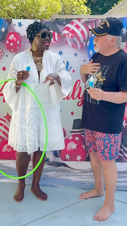 Caught off guard by hubby’s 3 outfit changes at our July 4th bash—help me choose one😂 #SummerStyle