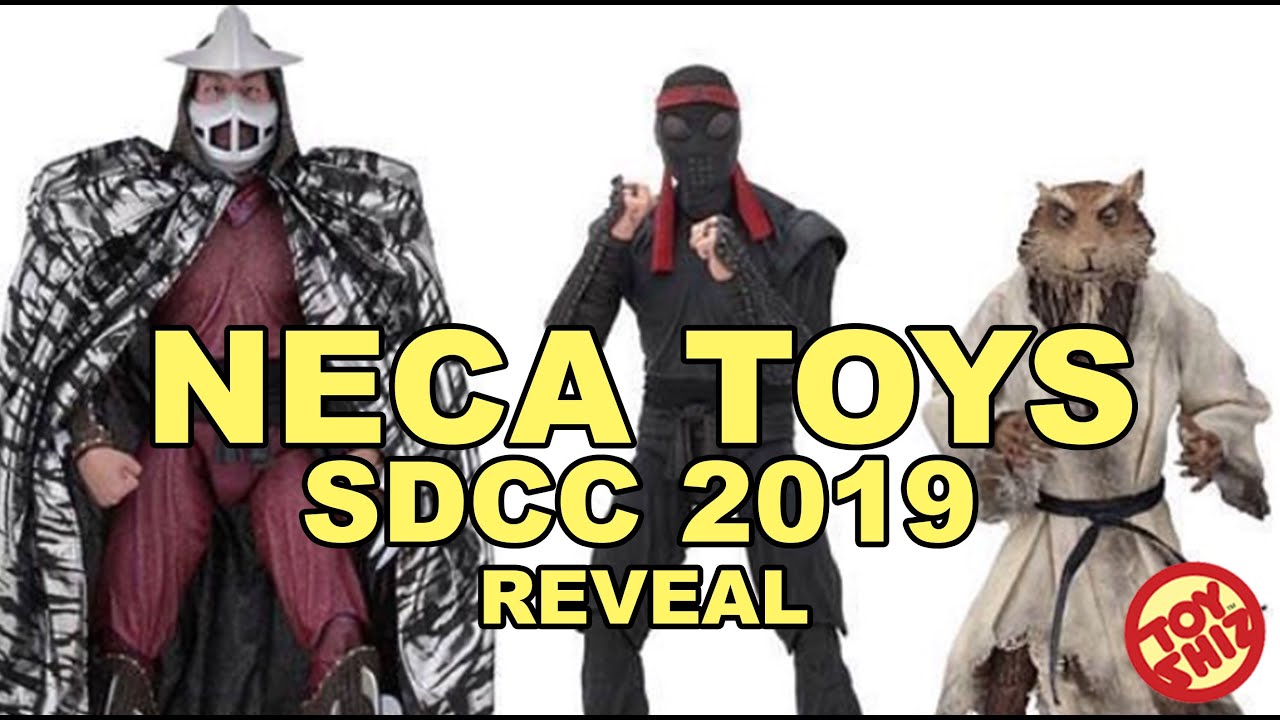 NECA TOYS SDCC 2019 TMNT 4 PACK REVEAL - YouTube