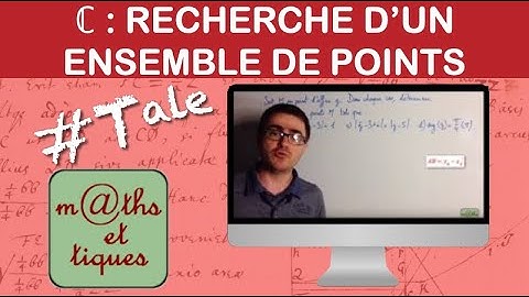 Déterminer un ensemble de points (nombres complexes) (1) - Terminale - Maths expertes