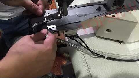 Juki bartack machine for sucking and sewing thread residue