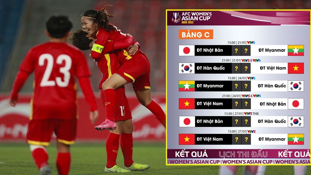 🛑Lịch thi đấu VCK nữ Asian Cup 2022 hôm nay ngày 21/1: ĐT Việt Nam chính thức xuất trận