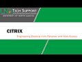 Citrix accessing the engineering lab virtual desktop