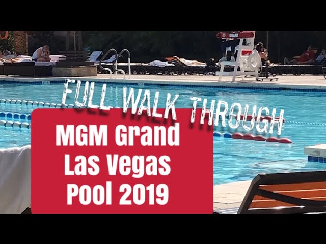 NEW 2023 MGM GRAND POOL TOUR #lasvegas #mgmgrand #vegas 