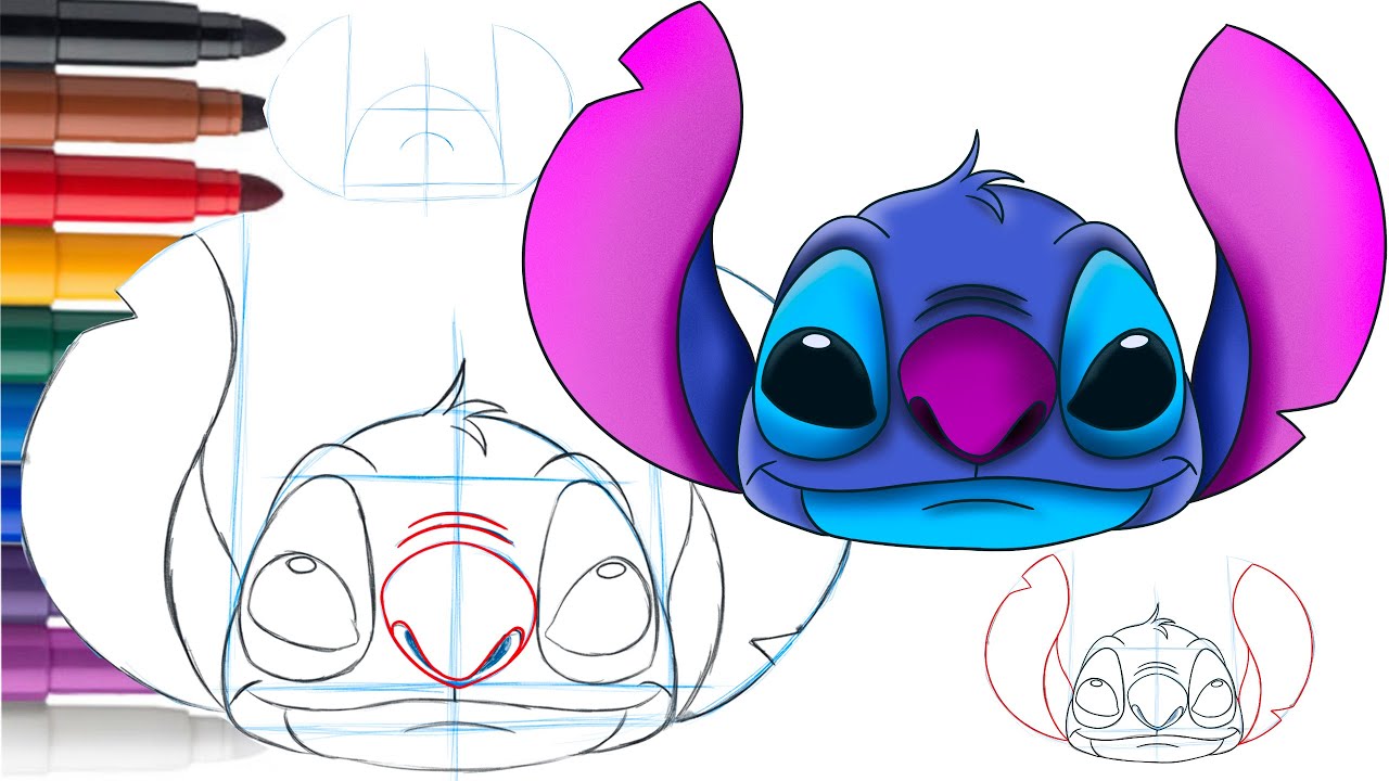 Como aprender a desenhar o Stitch passo a passo de forma fácil - YouTube