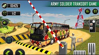 US Army Bus Driver 2019  Soldier Transport Games screenshot 3