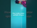 How to play creator spotlight fall guys