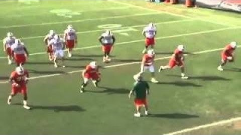 Miami Dolphins Zone Blocking Drills