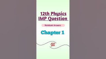 12th Physics IMP Question Chapter no. 1 | Maharashtra State Board#12th_Physics