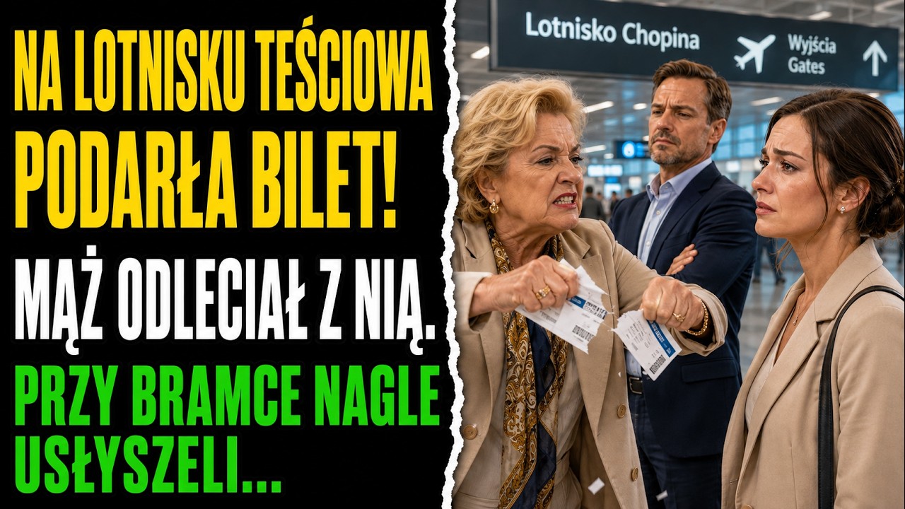 „Córka mechanika będzie mnie uczyć, na co mogę sobie pozwolić” – syknęła moja teściowa, a potem wyrwała mi kartę pokładową z ręki i podarła ją na moich oczach. Stałam na środku lotniska, a mój mąż...