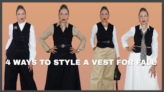 ADD A VEST TO YOUR FALL WARDROBE TO CREATE MULTIPLE STYLE OPTIONS!