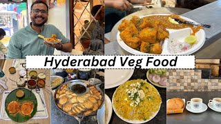 Hyderabad Veg Food [ Part 2 ] | Veg Biryani, Guntur Idli, Pav Bhaji and more