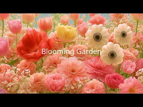 Blooming Garden 🌸 Beautiful Relaxing Music for Study & Work | Soft Flute Waltz BGM