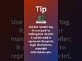 HTML TIP. Use the small tag #shorts
