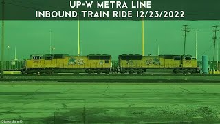 Western Ave. Metra Meet Up - UP West Inbound Line Ride - 12/23/2022