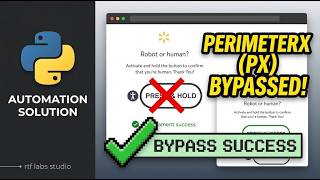 Bypassing PerimeterX (PX) Press & Hold Captcha with Python