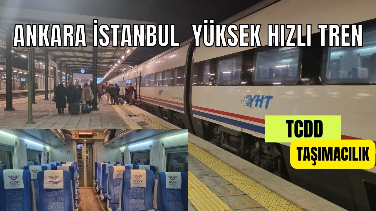 ANKARA ISTANBUL HIZLI TREN(ERYAMAN-HALKALI)/ TCDD TAŞIMACILIK #yht #hızlıtren #taşımacılık #tcdd