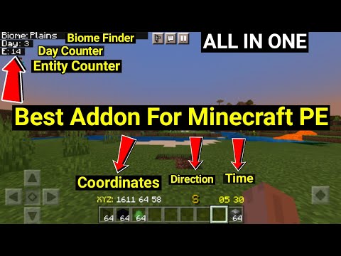 Minecraft Pe Day Counter, Biome Check, Coordinates HUD Addon | Day Counter Mod For Minecraft | 2021