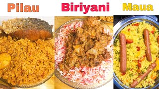 MCHELE MMOJA,MAPISHI MBALIMBALI/KUPIKA PILAU,BIRIYANI NA WALI WA MAUA