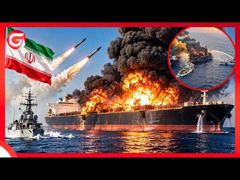 IRANIAN MILITARY BLOWS UP LARGE LPG TANKER IN HORMUZ - VOWS TO SECURE THE REGION