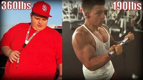 360lbs to 190lbs!! CRAZY WEIGHT LOSS BODY TRANSFORMATION ft. ObesetoBeast