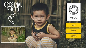 HOW TO EDIT PHOTO IN VSCO ( DARK AND MOODY  EFFECT) | ricky john sibog