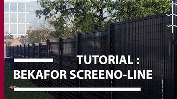 Installatiehandleiding voor Bekafor Screeno-Line