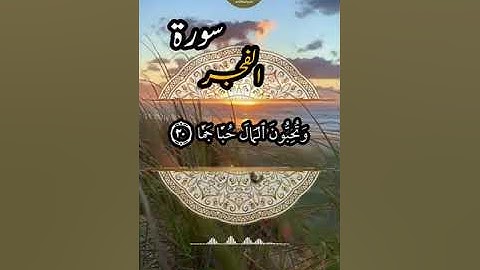تلاوة سورة الفجر بصوت الشبل عثمان الحداد