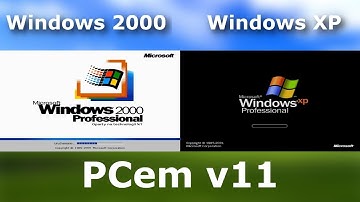Windows 2000 vs Windows XP Startup - PCem v11