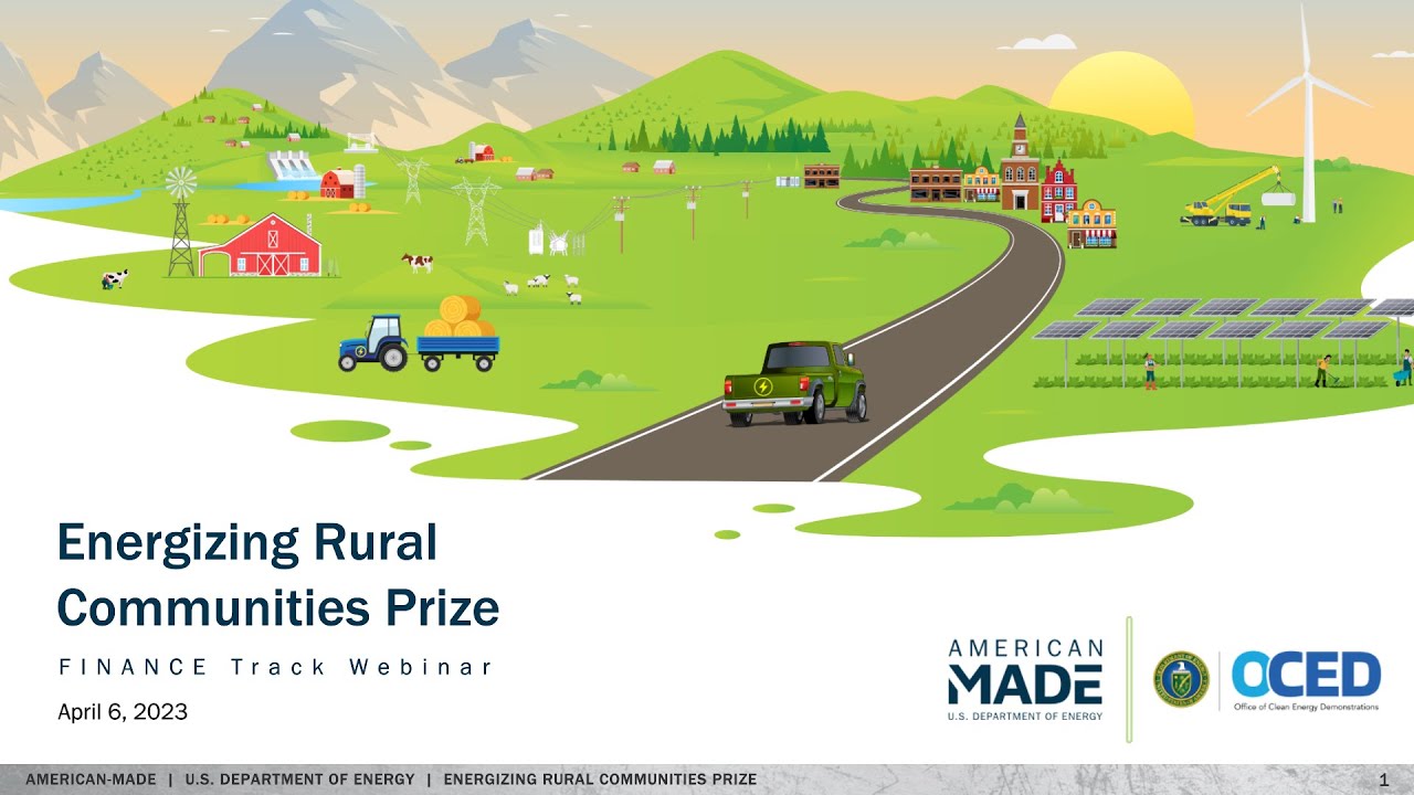 Energizing Rural Communities Prize FINANCE Track Webinar - YouTube