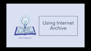 Creating an Internet Archive Account