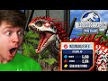 MAX LEVEL INDOMINUS REX is INSANE! - Jurassic World The Game