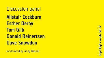 AgileByExample 2017:  Discussion panel