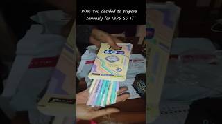 IBPS SO IT  prep expectation vs reality #ibpsso #ibpssoit #bankexams #studentlife #students