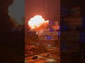 Explosion over modern office building at night! 💥🤯 #epicfail #nightsky #fireworks